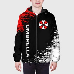 Куртка с капюшоном мужская UMBRELLA CORPORATION, цвет: 3D-черный — фото 2