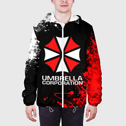 Куртка с капюшоном мужская UMBRELLA CORPORATION, цвет: 3D-белый — фото 2