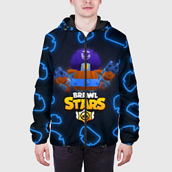 Куртка с капюшоном мужская Brawl Stars Darryl, цвет: 3D-черный — фото 2