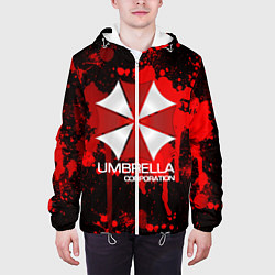 Куртка с капюшоном мужская UMBRELLA CORP, цвет: 3D-белый — фото 2