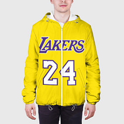 Куртка с капюшоном мужская Kobe Bryant 24, цвет: 3D-белый — фото 2