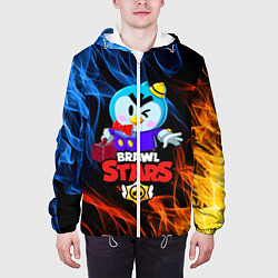 Куртка с капюшоном мужская BRAWL STARS MRP, цвет: 3D-белый — фото 2