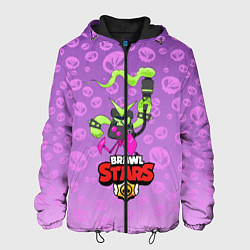 Куртка с капюшоном мужская Brawl Stars virus 8 bit, цвет: 3D-черный