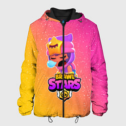 Куртка с капюшоном мужская BRAWL STARS SANDY, цвет: 3D-черный