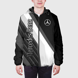 Куртка с капюшоном мужская Mercedes-Benz, цвет: 3D-черный — фото 2