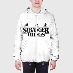 Куртка с капюшоном мужская STRANGER THINGS, цвет: 3D-белый — фото 2