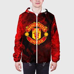 Куртка с капюшоном мужская МАНЧЕСТЕР ЮНАЙТЕД, цвет: 3D-белый — фото 2