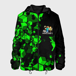 Куртка с капюшоном мужская MINECRAFT, цвет: 3D-черный