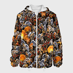 Куртка с капюшоном мужская Ангелы и Демоны, цвет: 3D-белый