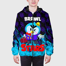 Куртка с капюшоном мужская BRAWL STARS MRP, цвет: 3D-черный — фото 2