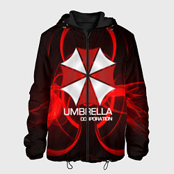 Куртка с капюшоном мужская Umbrella Corp, цвет: 3D-черный