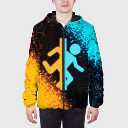 Куртка с капюшоном мужская PORTAL, цвет: 3D-черный — фото 2