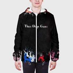 Куртка с капюшоном мужская THREE DAYS GRACE, цвет: 3D-белый — фото 2