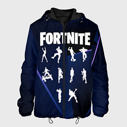 Куртка с капюшоном мужская Fortnite танцы, цвет: 3D-черный