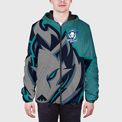 Куртка с капюшоном мужская Форма White wolves, цвет: 3D-черный — фото 2
