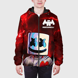 Куртка с капюшоном мужская MARSHMELLO, цвет: 3D-черный — фото 2