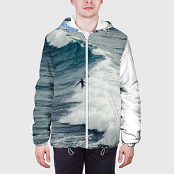 Куртка с капюшоном мужская Млечный путь, цвет: 3D-белый — фото 2