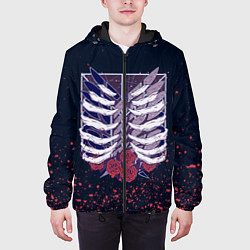 Куртка с капюшоном мужская АТАКА ТИТАНОВ, цвет: 3D-черный — фото 2