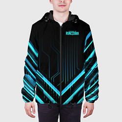 Куртка с капюшоном мужская Legends of Runeterra, цвет: 3D-черный — фото 2