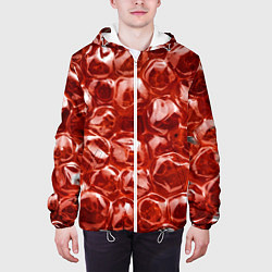 Куртка с капюшоном мужская Красный Лед, цвет: 3D-белый — фото 2