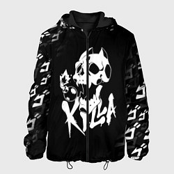 Куртка с капюшоном мужская KILLER QUEEN, цвет: 3D-черный