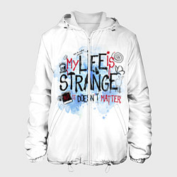 Куртка с капюшоном мужская LIFE IS STRANGE, цвет: 3D-белый