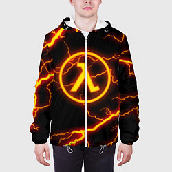 Куртка с капюшоном мужская HALF-LIFE, цвет: 3D-белый — фото 2