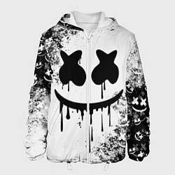 Куртка с капюшоном мужская Marshmello, цвет: 3D-белый