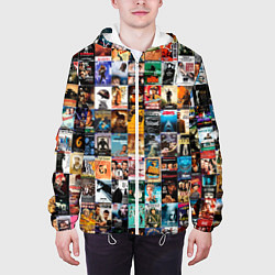 Куртка с капюшоном мужская Постеры фильмов, цвет: 3D-белый — фото 2