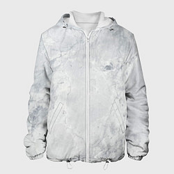 Куртка с капюшоном мужская Мрамор, цвет: 3D-белый