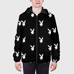 Куртка с капюшоном мужская PLAYBOY, цвет: 3D-черный — фото 2