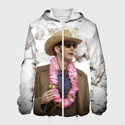 Куртка с капюшоном мужская FUNNY DOCTOR, цвет: 3D-белый