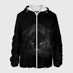 Куртка с капюшоном мужская Пантера, цвет: 3D-белый