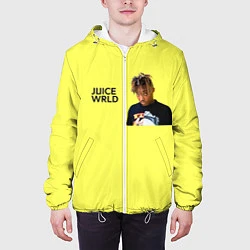 Куртка с капюшоном мужская Juice WRLD, цвет: 3D-белый — фото 2