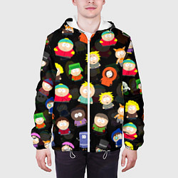 Куртка с капюшоном мужская ЮЖНЫЙ ПАРК, цвет: 3D-белый — фото 2