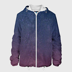 Куртка с капюшоном мужская Космос, цвет: 3D-белый