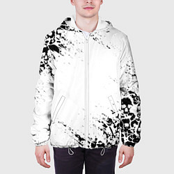 Куртка с капюшоном мужская БЕЛЫЕ ЧЕРЕПА, цвет: 3D-белый — фото 2