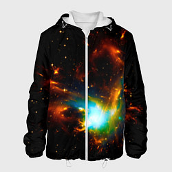 Куртка с капюшоном мужская Галактика, цвет: 3D-белый