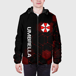 Куртка с капюшоном мужская UMBRELLA CORP, цвет: 3D-черный — фото 2