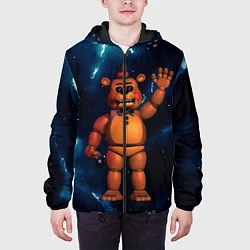 Куртка с капюшоном мужская Five Nights At Freddys, цвет: 3D-черный — фото 2