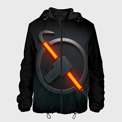 Куртка с капюшоном мужская HALF-LIFE, цвет: 3D-черный