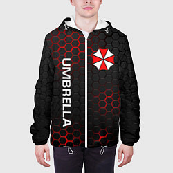 Куртка с капюшоном мужская UMBRELLA CORP, цвет: 3D-белый — фото 2