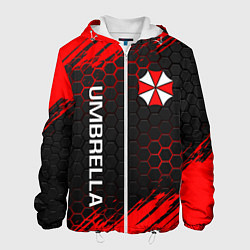 Куртка с капюшоном мужская UMBRELLA CORP, цвет: 3D-белый