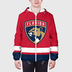 Куртка с капюшоном мужская Флорида Пантерз, цвет: 3D-белый — фото 2