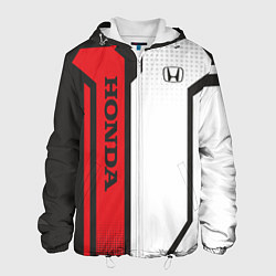 Куртка с капюшоном мужская Honda Driver team, цвет: 3D-белый