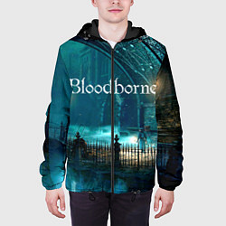 Куртка с капюшоном мужская Bloodborne, цвет: 3D-черный — фото 2