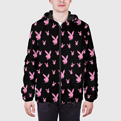 Куртка с капюшоном мужская Playboy, цвет: 3D-черный — фото 2