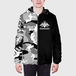 Куртка с капюшоном мужская Пограничные Войска камуфляж, цвет: 3D-черный — фото 2