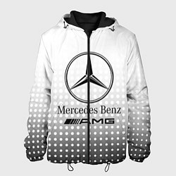 Куртка с капюшоном мужская Mercedes-Benz, цвет: 3D-черный