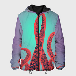 Мужская куртка Красные щупальца осминога